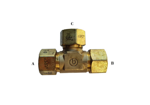 Conector tipo T, 3/4" X 3/4" X 3/4"